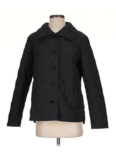 Pre-owned Lands' End Coat In Black