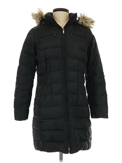 Pre-owned Lands' End Coat In Black