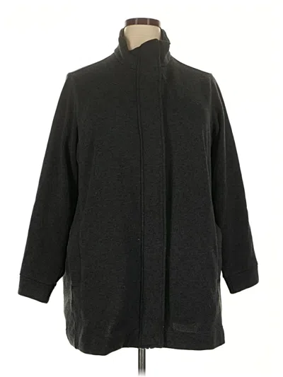 Pre-owned Lands' End Coat In Black