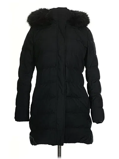 Pre-owned Lands' End Coat In Black