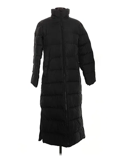 Pre-owned Lands' End Coat In Black