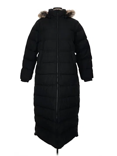 Pre-owned Lands' End Coat In Black