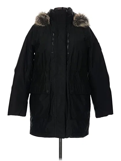 Pre-owned Lands' End Coat In Black