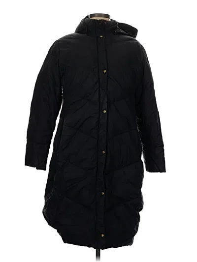 Pre-owned Lands' End Coat In Black