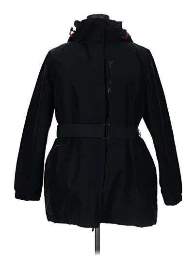 Pre-owned Lands' End Coat In Black