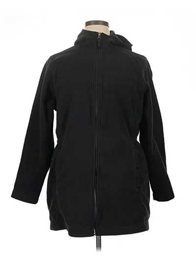 Pre-owned Lands' End Coat In Black