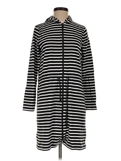 Pre-owned Lands' End Coat In Black