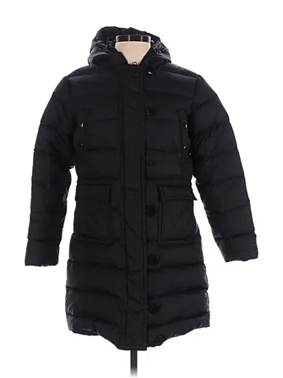 Pre-owned Lands' End Coat In Black