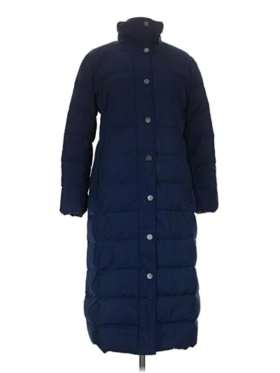 Pre-owned Lands' End Coat In Blue