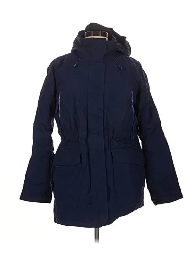 Pre-owned Lands' End Coat In Blue