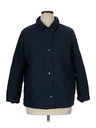 Pre-owned Lands' End Coat In Blue
