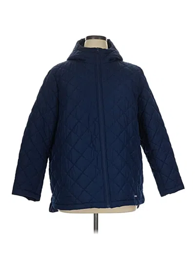 Pre-owned Lands' End Coat In Blue