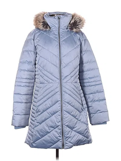 Pre-owned Lands' End Coat In Blue