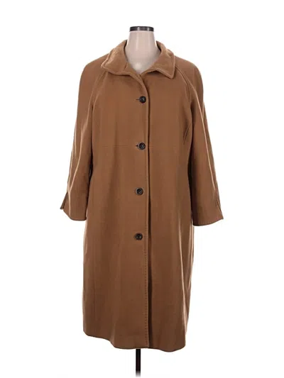 Pre-owned Lands' End Coat In Brown