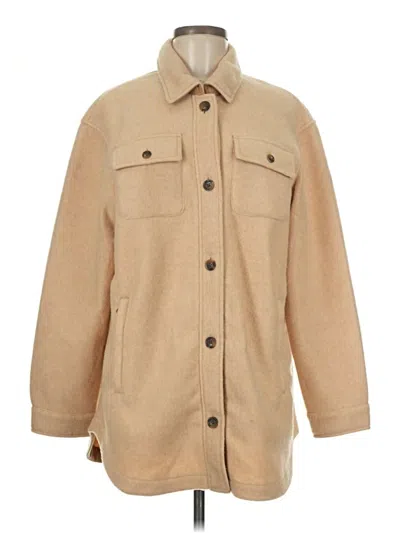 Pre-owned Lands' End Coat In Brown