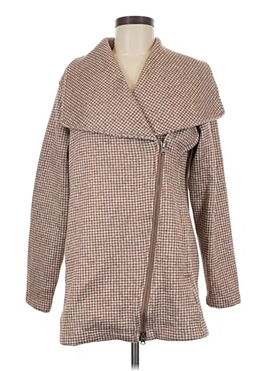 Pre-owned Lands' End Coat In Brown
