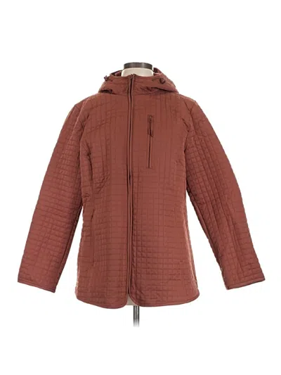 Pre-owned Lands' End Coat In Brown