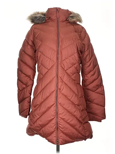 Pre-owned Lands' End Coat In Brown