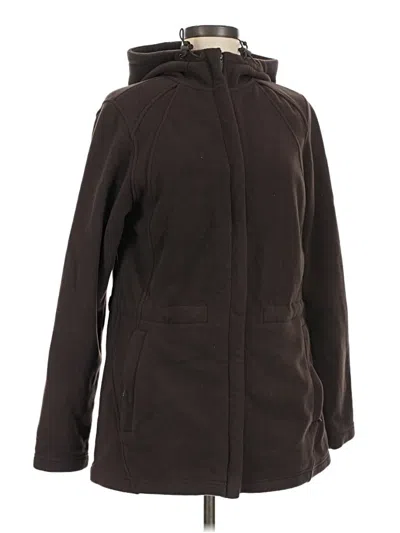 Pre-owned Lands' End Coat In Brown