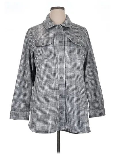 Pre-owned Lands' End Coat In Gray