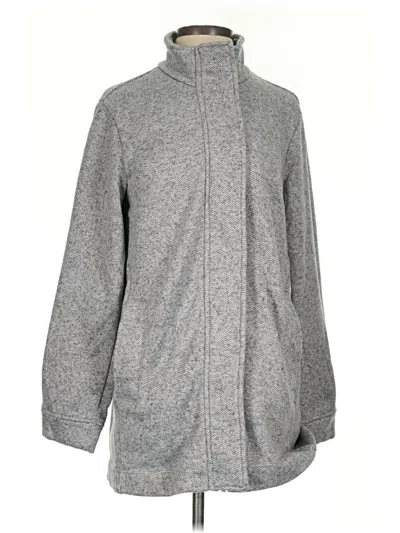 Pre-owned Lands' End Coat In Gray