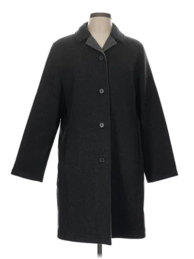 Pre-owned Lands' End Coat In Gray