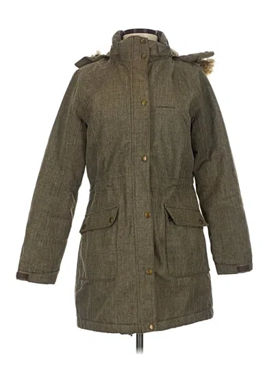 Pre-owned Lands' End Coat In Green