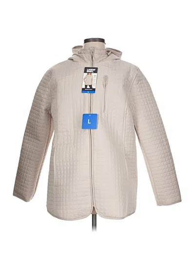 Pre-owned Lands' End Coat In Ivory
