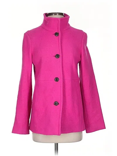 Pre-owned Lands' End Coat In Pink