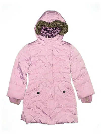 Pre-owned Lands' End Kids'  Coat In Pink