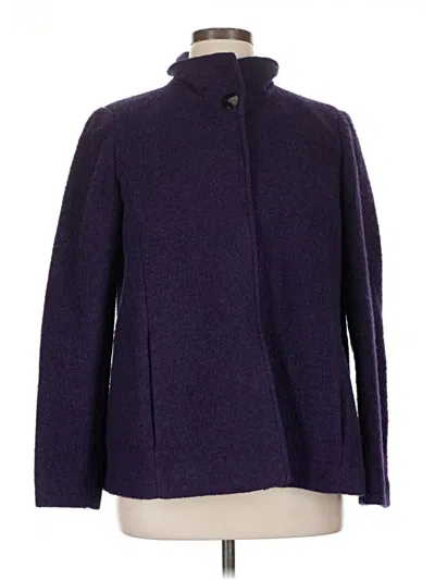 Pre-owned Lands' End Coat In Purple