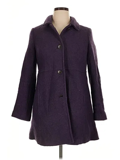 Pre-owned Lands' End Coat In Purple