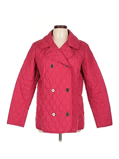 Pre-owned Lands' End Coat In Red