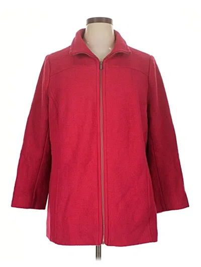 Pre-owned Lands' End Coat In Red