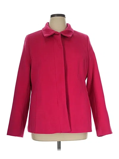 Pre-owned Lands' End Coat In Red