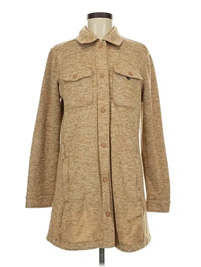 Pre-owned Lands' End Coat In Tan