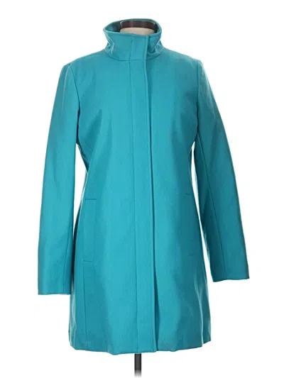 Pre-owned Lands' End Coat In Teal