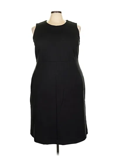 Pre-owned Lands' End Cocktail Dress In Black
