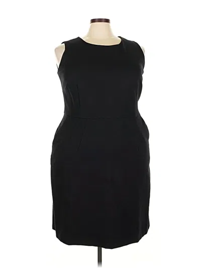 Pre-owned Lands' End Cocktail Dress In Black