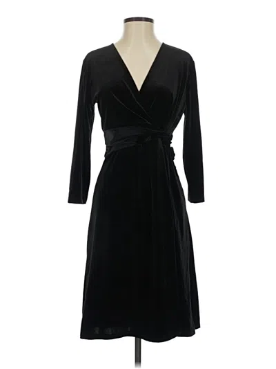 Pre-owned Lands' End Cocktail Dress In Black