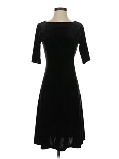 Pre-owned Lands' End Cocktail Dress In Black