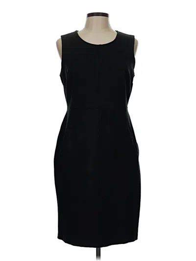 Pre-owned Lands' End Cocktail Dress In Black
