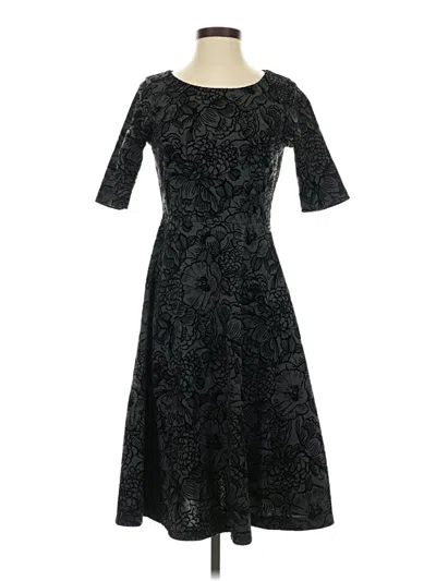 Pre-owned Lands' End Cocktail Dress In Black