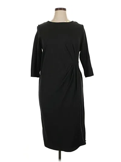 Pre-owned Lands' End Cocktail Dress In Black
