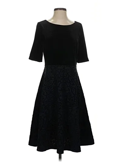 Pre-owned Lands' End Cocktail Dress In Black