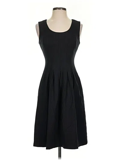 Pre-owned Lands' End Cocktail Dress In Black