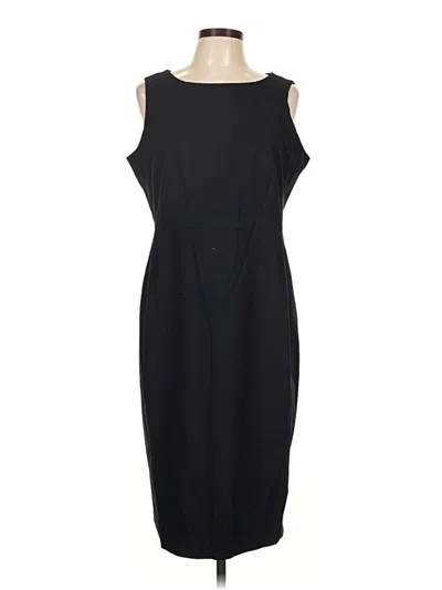 Pre-owned Lands' End Cocktail Dress In Black
