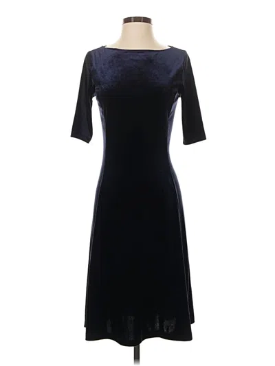 Pre-owned Lands' End Cocktail Dress In Black
