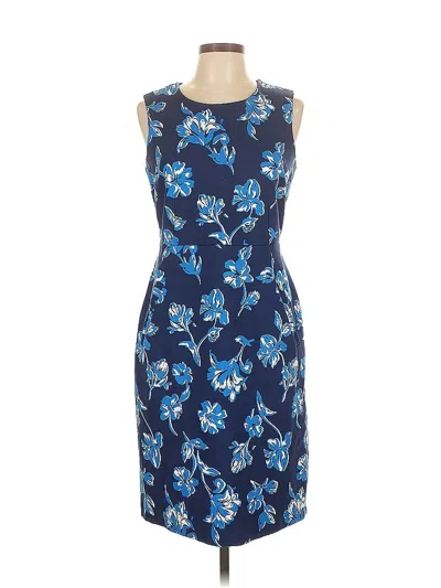 Pre-owned Lands' End Cocktail Dress In Blue