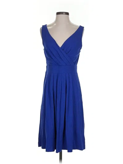 Pre-owned Lands' End Cocktail Dress In Blue